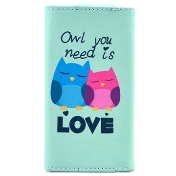Yleiskäyttöinen Tyylikäs Lompakkokotelo M Owl You Need Is Love