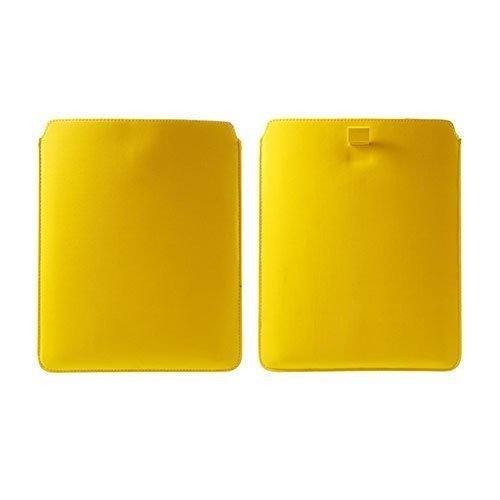 Yleismallinen Nahkakotelo Tableteille 24.5 X 19cm Keltainen