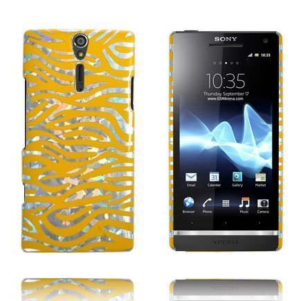 Zebra Colors Keltainen Sony Xperia S Suojakuori