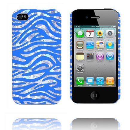 Zebra Colors Sininen Iphone 4s Suojakuori