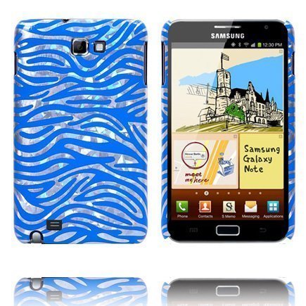 Zebra Sininen Samsung Galaxy Note Suojakuori