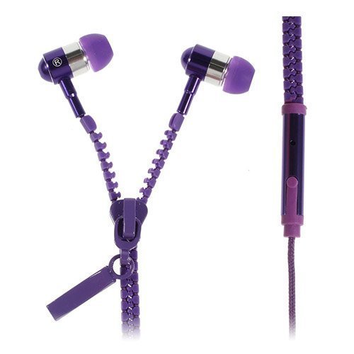 Zipper Kuulokket Violetti Mikrofonilla