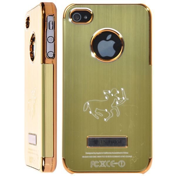 Zodiac Bling Alumiininen Tausta Vihreä Iphone 4 / 4s Suojakuori