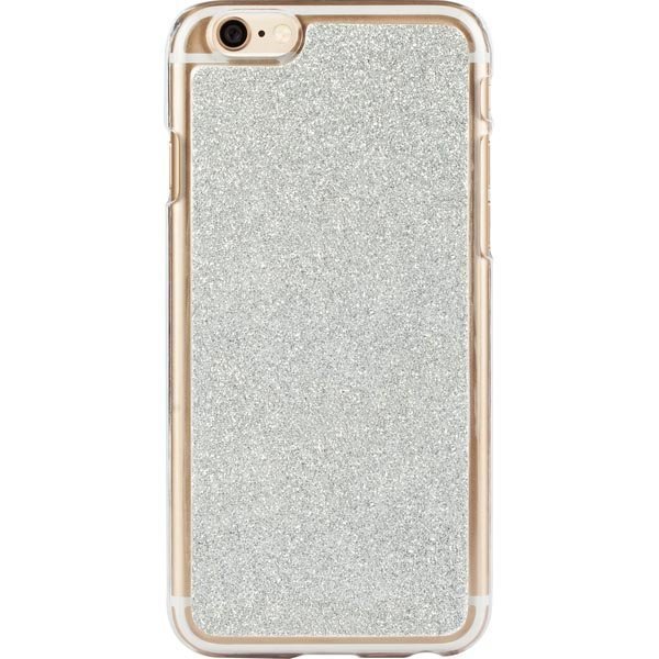 iDeal HardCover+ Glitter Silver kimmeltävä iPhone 6 kuori hopea