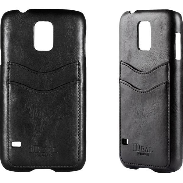 iDeal Samsung S5 Dual Card Case Musta