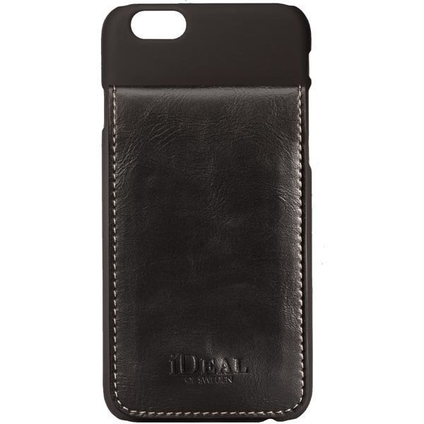 iDeal Smart Case muovikuori iPhone 6 3 korttia kuminen pinta musta