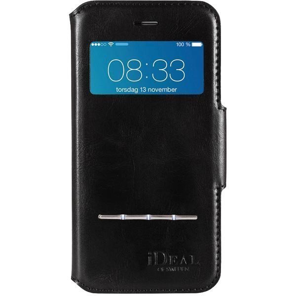 iDeal iPhone 6 Musta Premium PU Swipe Wallet