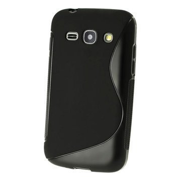 iGadgitz S Line TPU Kotelo Samsung Galaxy Ace 3 S7270 S7275 S7272 Musta