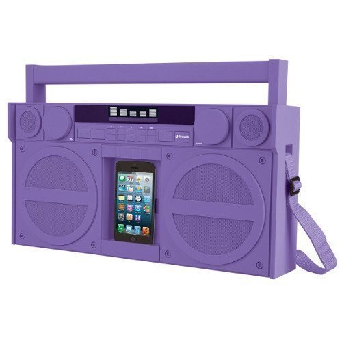 iHOME iBT44 FM BoomBox XL Purple