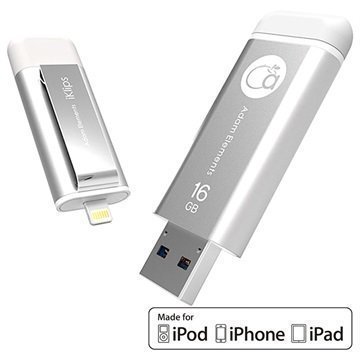 iKlips 16Gt Lightning / USB 3.0 Muistitikku iPhone iPad iPod Touch Hopea