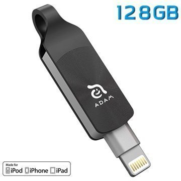 iKlips Duo+ 128Gt Lightning / USB 3.1 Muistitikku iPhone iPad iPod Touch Musta