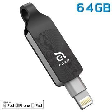 iKlips Duo+ 64Gt Lightning / USB 3.1 Muistitikku iPhone iPad iPod Touch Musta