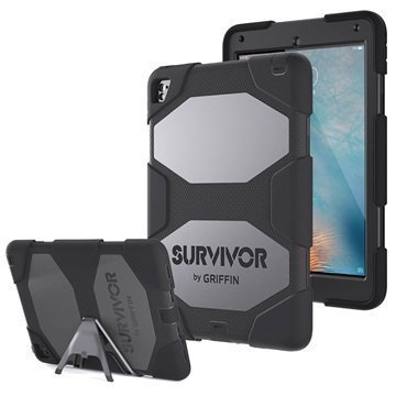 iPad Pro 9.7 Griffin Survivor All-Terrain Suojakotelo Musta