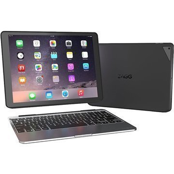 iPad Pro Zagg Slim Book Bluetooth-näppäimistö- suojakotelo â" Musta