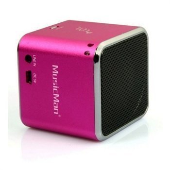 iPad iPhone iPod MusicMan BT-X2 Mobile Bluetooth Mini Speaker Pink