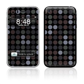 iPhone 3G 3GS Big Dots Skin Grey