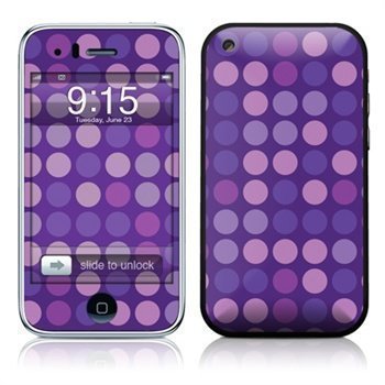 iPhone 3G 3GS Big Dots Skin Purple