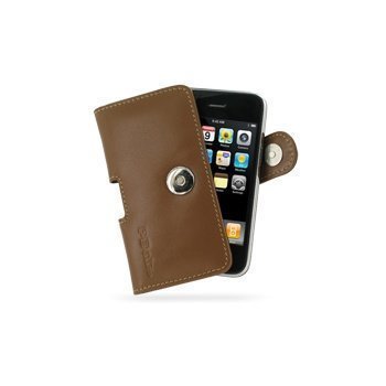iPhone 3G 3GS PDair Leather Case 3TIPG3P01 Ruskea