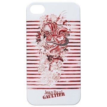 iPhone 4 / 4S BigBen Jean Paul Gaultier Kovakotelo Punainen / Valkoinen