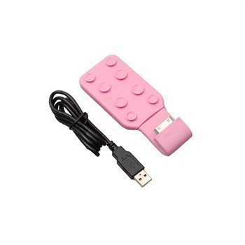 iPhone 4 / 4S Konkis USB-Laturi Vaaleanpunainen