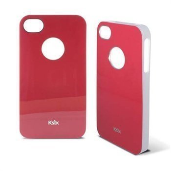 iPhone 4 / 4S Ksix K6 Kiinteä TPU-Kuori Punainen