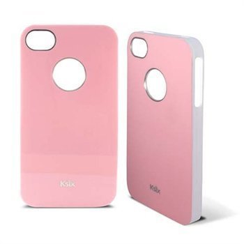 iPhone 4 / 4S Ksix K6 Kiinteä TPU-Kuori Vaaleanpunainen