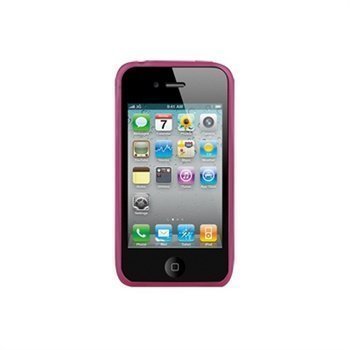 iPhone 4 / 4S Naztech Circular Silicone Case Transparent Pink