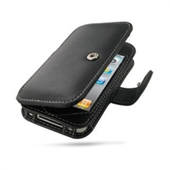 iPhone 4 / 4S PDair Leather Case 3BIPP4B41 Musta