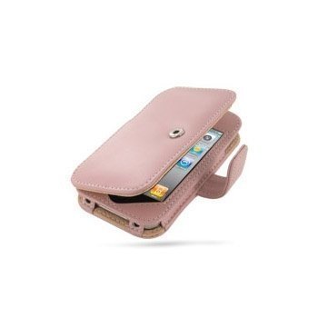 iPhone 4 / 4S PDair Leather Case 3PIPP4B41 Vaaleanpunainen