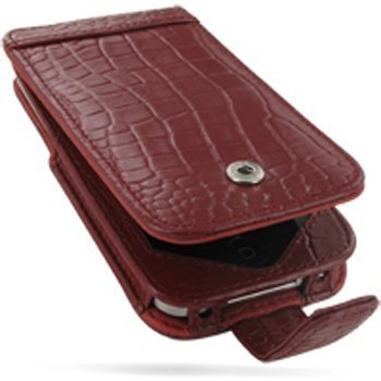 iPhone 4 / 4S PDair Leather Case GRIPP4F41 Punainen