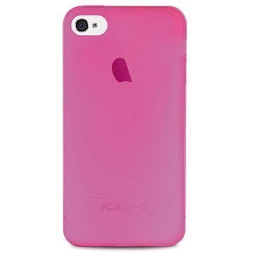 iPhone 4 / 4S Puro 0.3 Erittäin Ohut Silikonikotelo Vaaleanpunainen