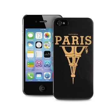 iPhone 4 / 4S Puro Happiness Paris Case Black