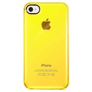 iPhone 4 / 4S Puro Kristallisuojakuori Keltainen Läpinäkyvä