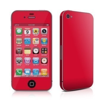 iPhone 4 / 4S Solid State Red Skin