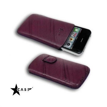 iPhone 4 / 4S StarCase Linea Leather Case Damson