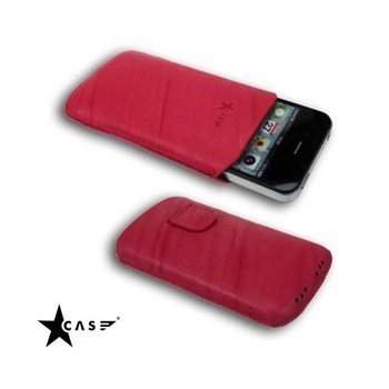 iPhone 4 / 4S StarCase Linea Leather Case Fuchsia