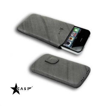 iPhone 4 / 4S StarCase Linea Leather Case Grey