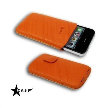 iPhone 4 / 4S StarCase Linea Leather Case Orange