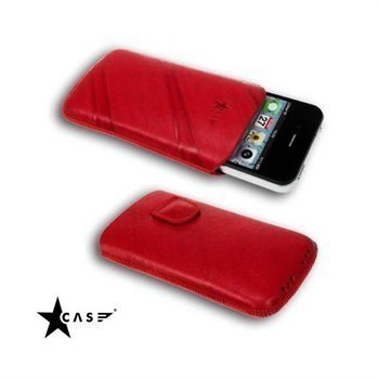 iPhone 4 / 4S StarCase Linea Leather Case Red