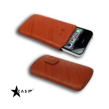 iPhone 4 / 4S StarCase Linea Leather Case Tobacco