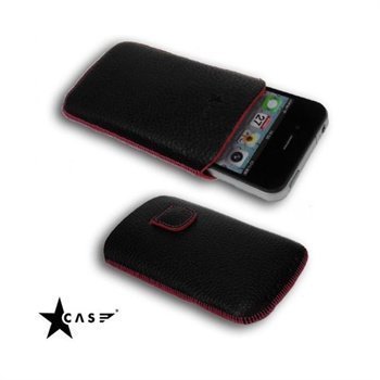 iPhone 4 / 4S Starcase Gutti Leather Case Magenta