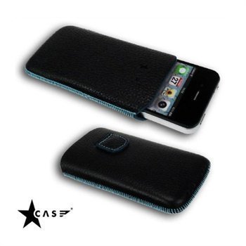 iPhone 4 / 4S Starcase Gutti Leather Case Turquoise