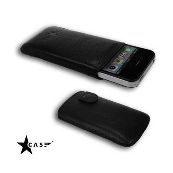 iPhone 4 / 4S Starcase Solo-Soft Leather Case Black