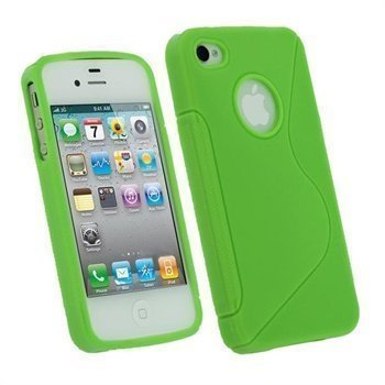 iPhone 4 / 4S iGadgitz Dual Tone TPU Case Green