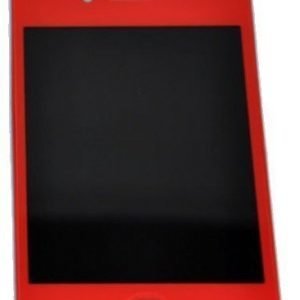 iPhone 4 LCD-näyttö + kosketuspaneeli Punainen