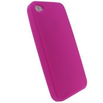 iPhone 4 iGadgitz Silikonikotelo Pinkki