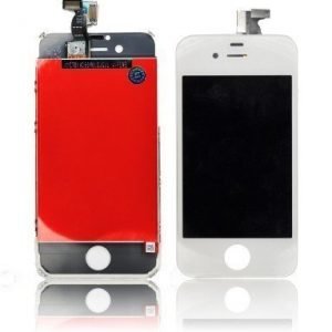 iPhone 4S LCD-näyttö + kosketuspaneeli Valkoinen