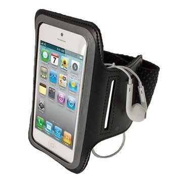 iPhone 5 / 5S / SE / 5C iGadgitz Anti-Slip Neoprene Armband Black