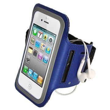 iPhone 5 / 5S / SE / 5C iGadgitz Anti-Slip Neoprene Armband Blue