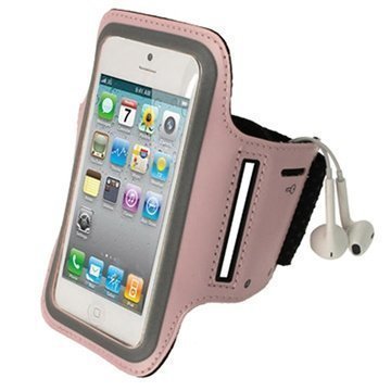 iPhone 5 / 5S / SE / 5C iGadgitz Anti-Slip Neoprene Armband Pink